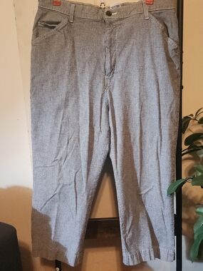 French Dressing Women’s Black White Check Pants Size 16 Stretch KH027